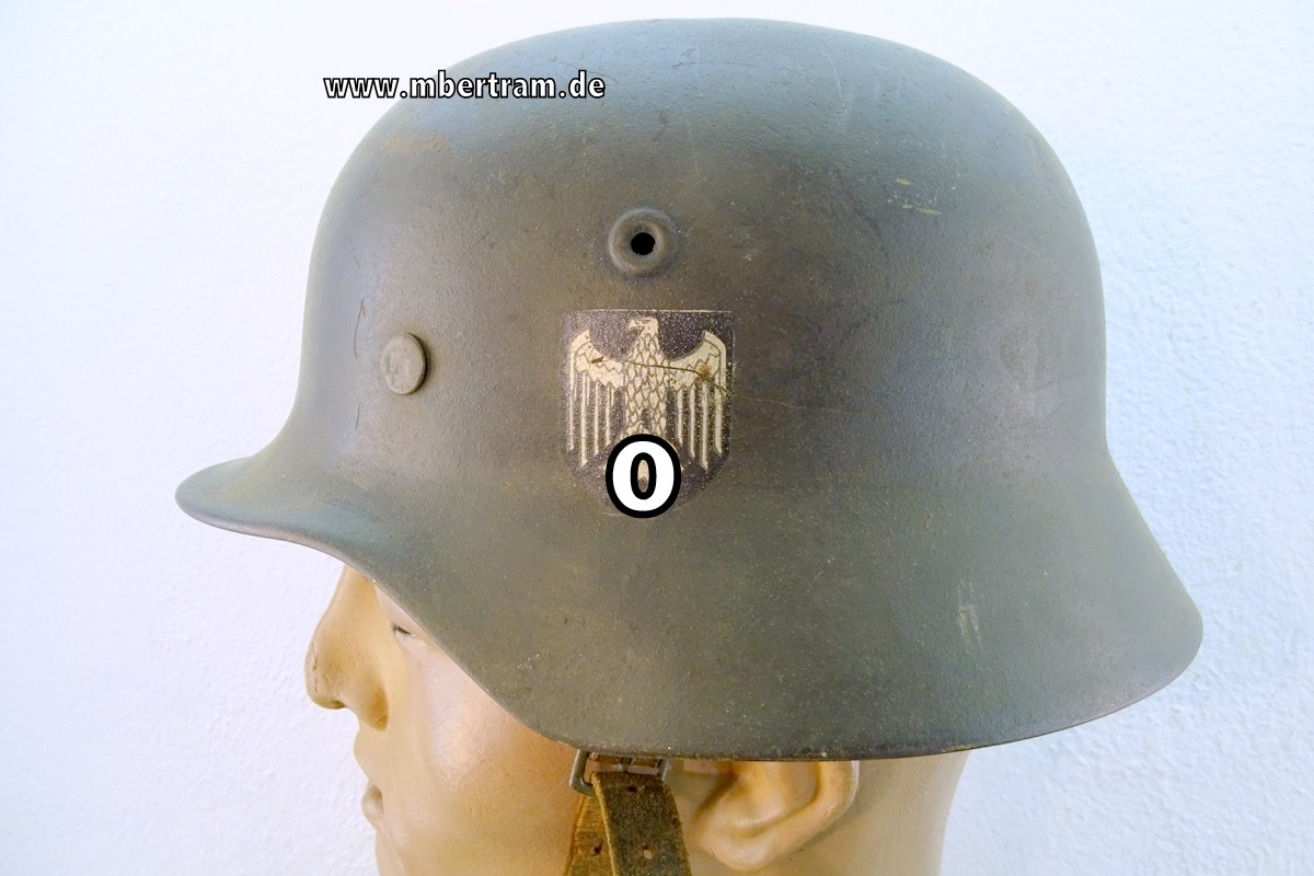 Wehrmacht Heer Stahlhelm M40 Mit Adler Emblem 17455