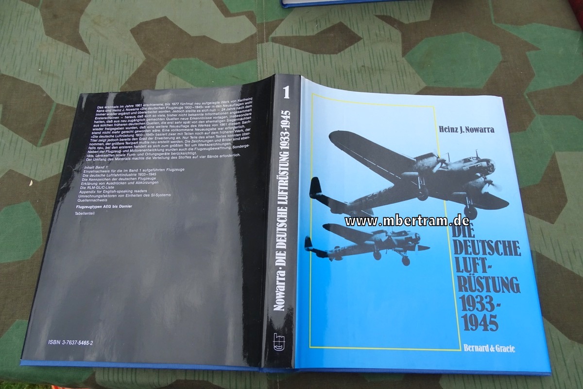 Nowarra, Heinz J.:Die deutsche Luftrüstung 1933 - 1945. 4 Bände, Flugzeugtypen von A-Z