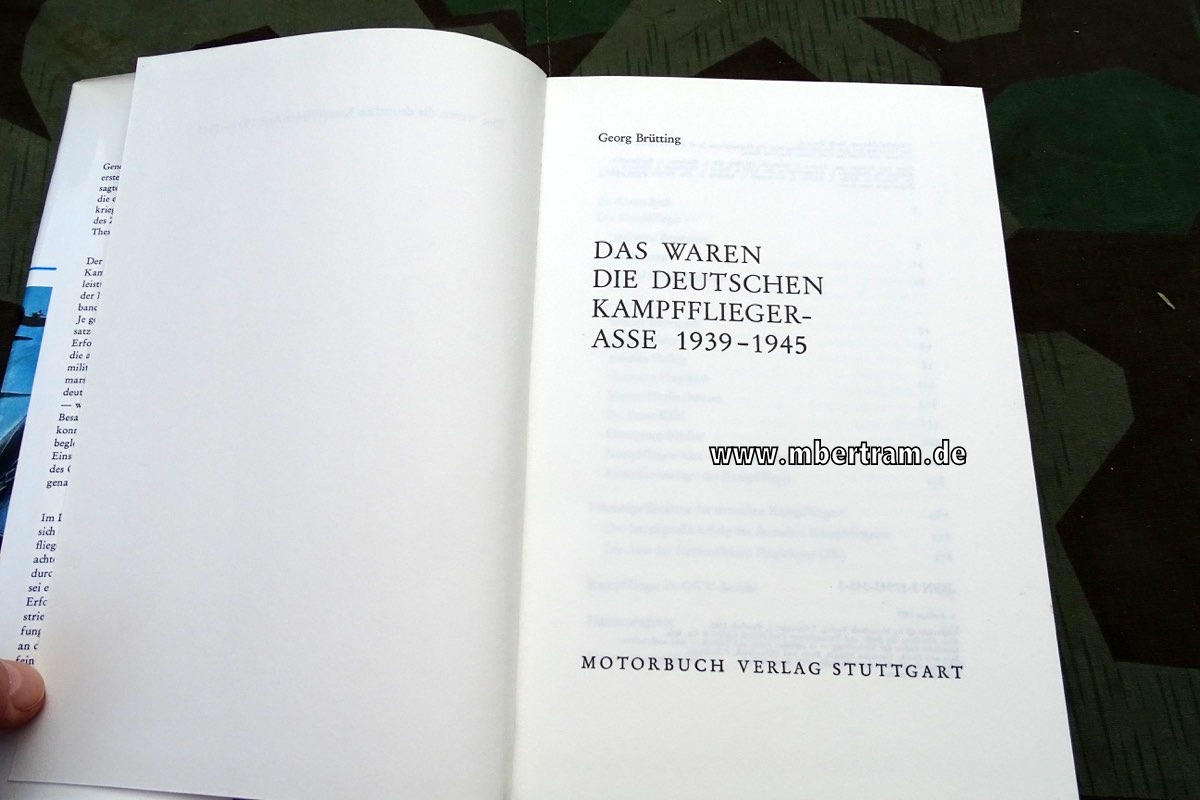 Brütting, Georg: Das waren die deutschen Kampfflieger-Asse 1939 - 1945