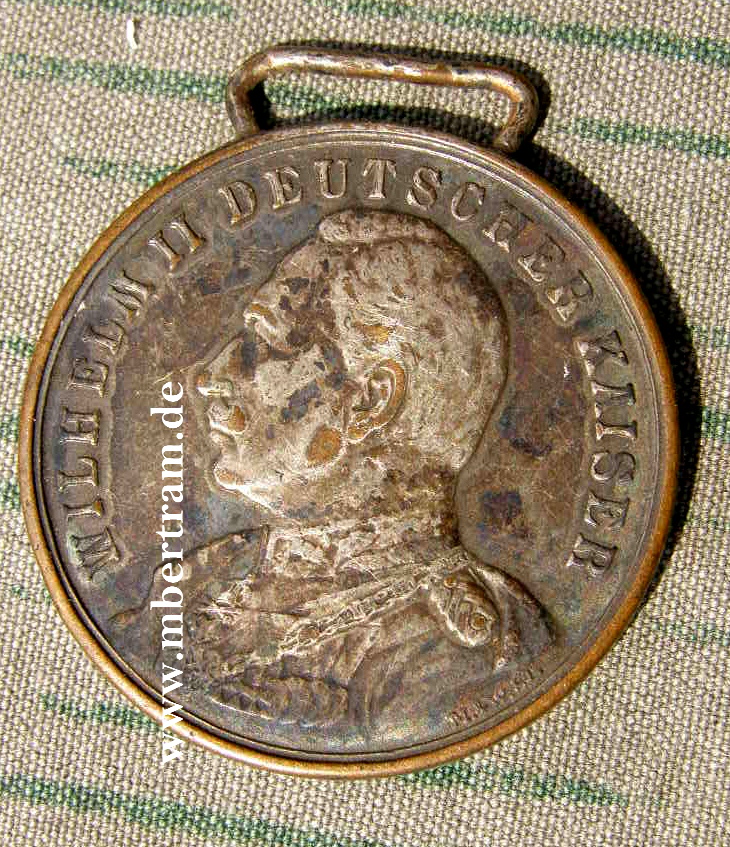 Gedenkmedaille " Wilhelm II deutscher Kaiser"- "EK 1914"