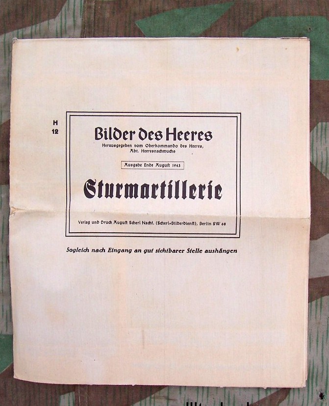 Wehrmacht Anwerbeplakat der Sturmartillerie, 1943