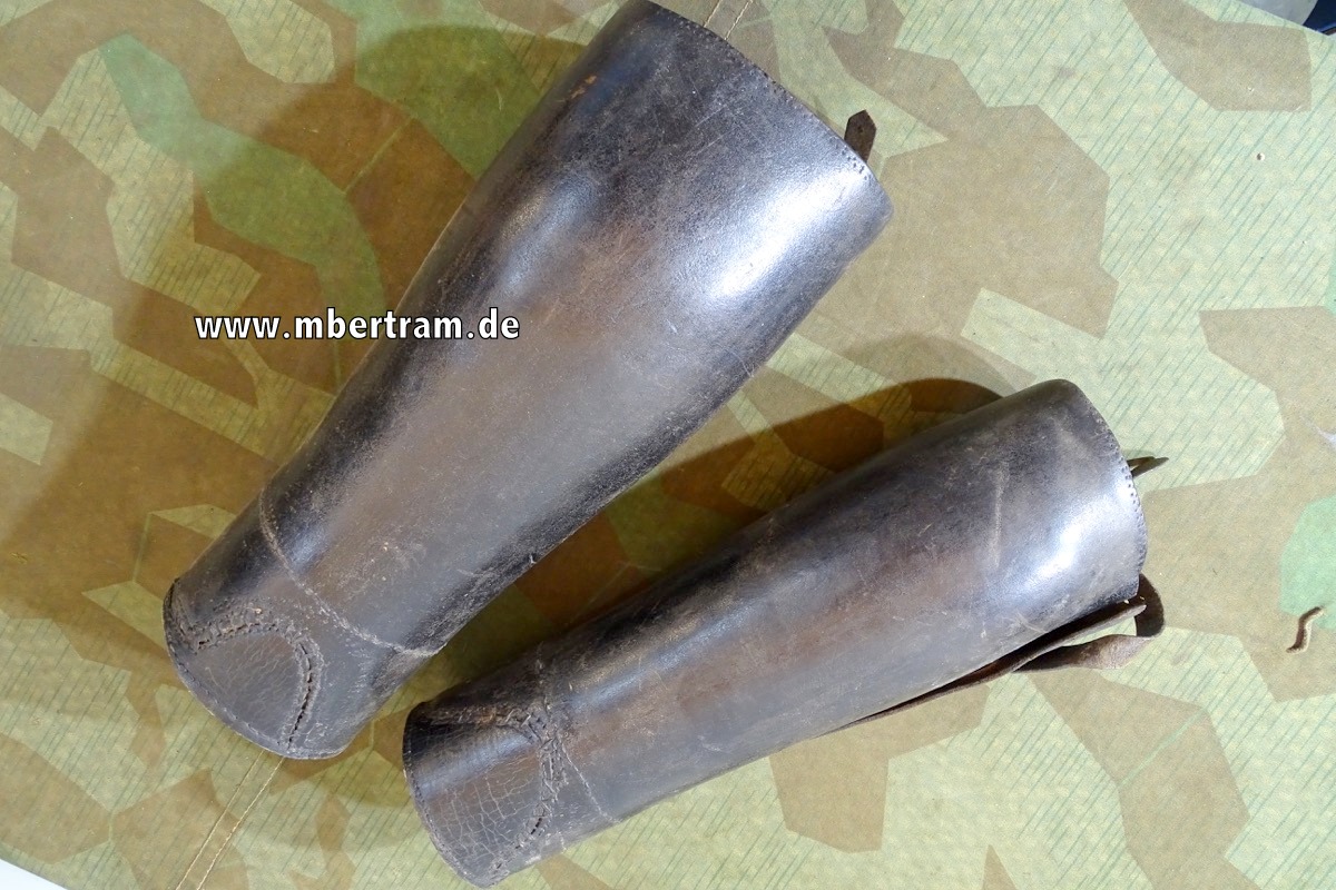 Ledergamaschen, so getragen von SA / NSKK, SS, - Polizei und Militär in 1. und 2. Weltkrieg.