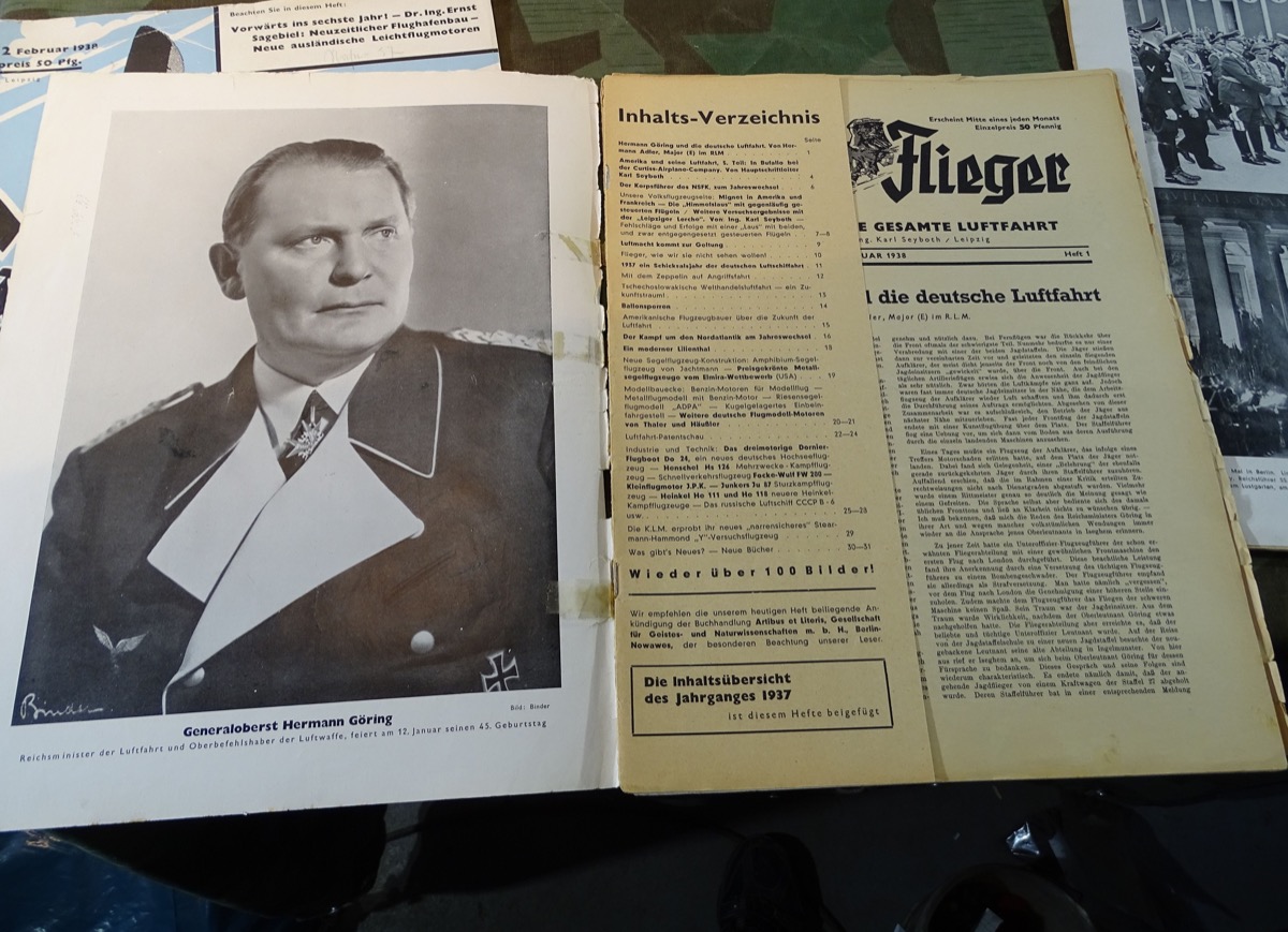 6 Ausgaben Der Deutsche Sportflieger 1938 