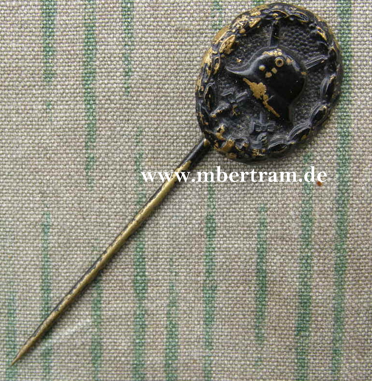 Miniatur Verwundeten Abzeichen in Schwarz 1914, 16mm