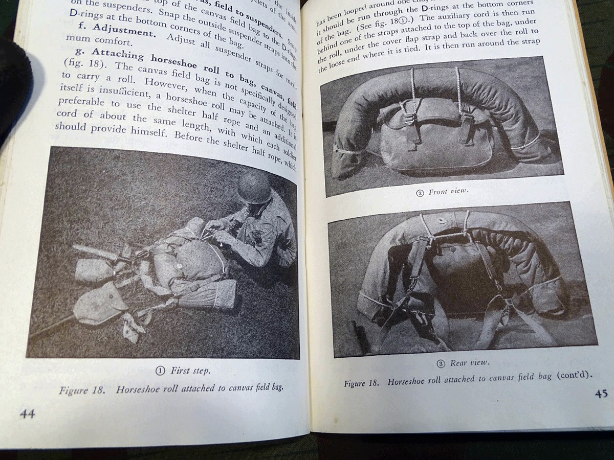 Department of the Army Field Manual FM 21-15, individual clothing and Equipement 1945 