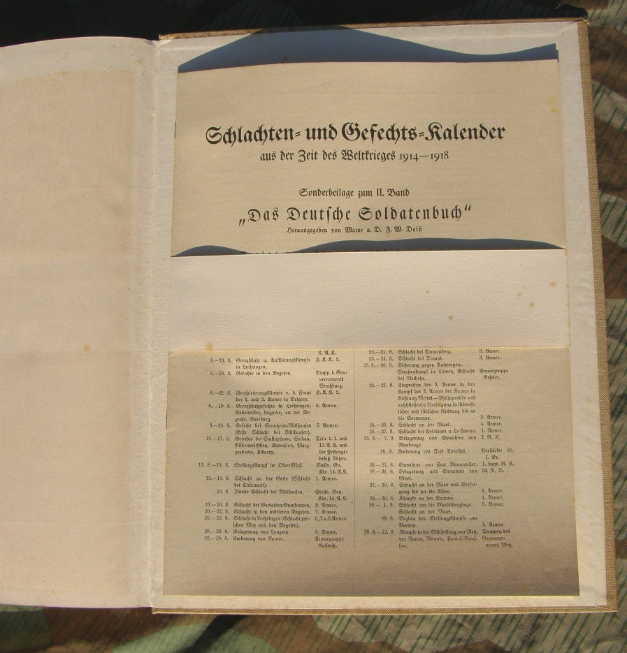 Deiß, F.W.: Ehrenbuch des Deutschen Heeres 392 S. 908 Abb