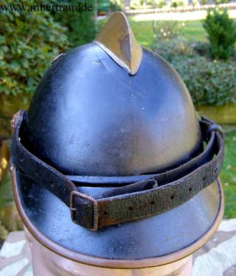 Metall Feuerwehr Helm Bayern. Um 1860. Mit Lederfutter