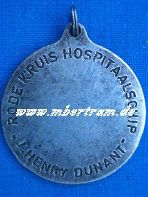 Niederlande Medaille rotes Kreuz Schiff " J. Henry Dunant"