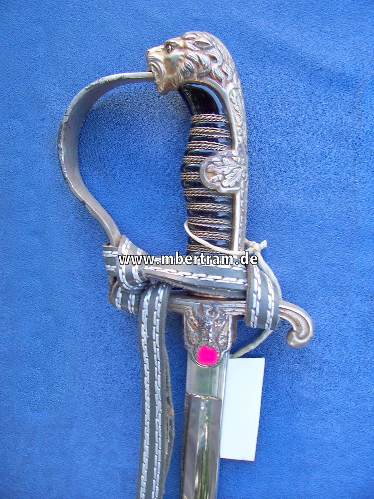 Wehrmacht Officers-Lionshead Sword"Alcoso/Solingen"