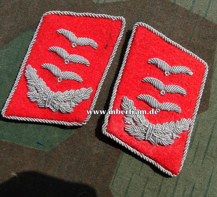 Paar Kragenspiegel, Luftwaffe, Hauptmann, Flakartillerie