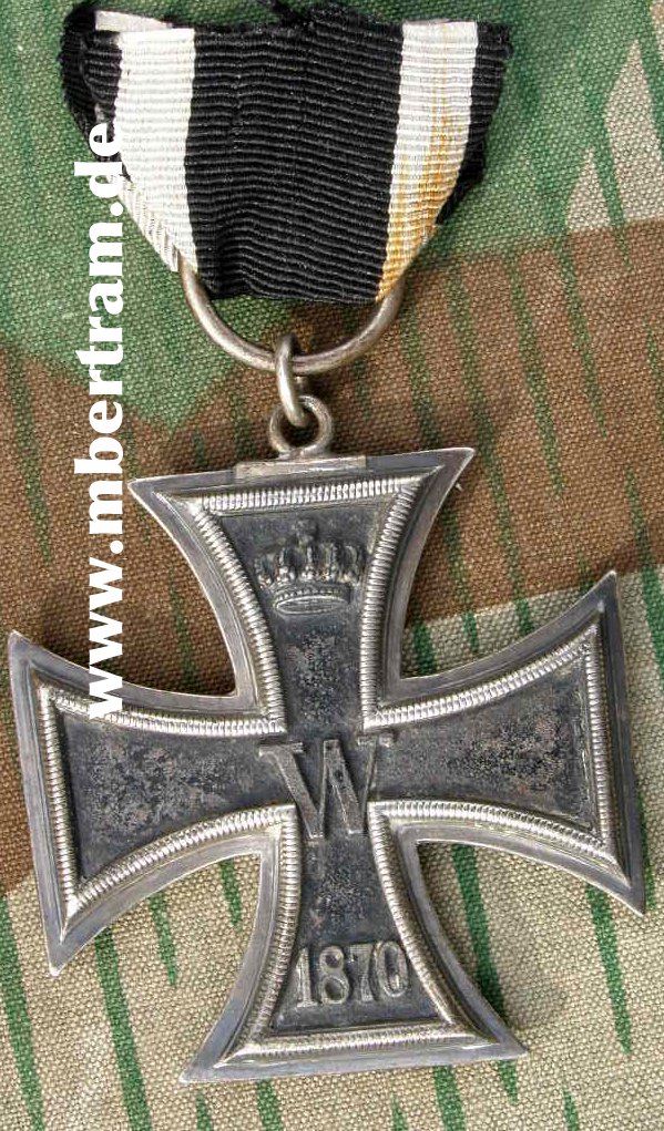 Eisernes Kreuz 1870 2. Klasse, getönter Eisenkern