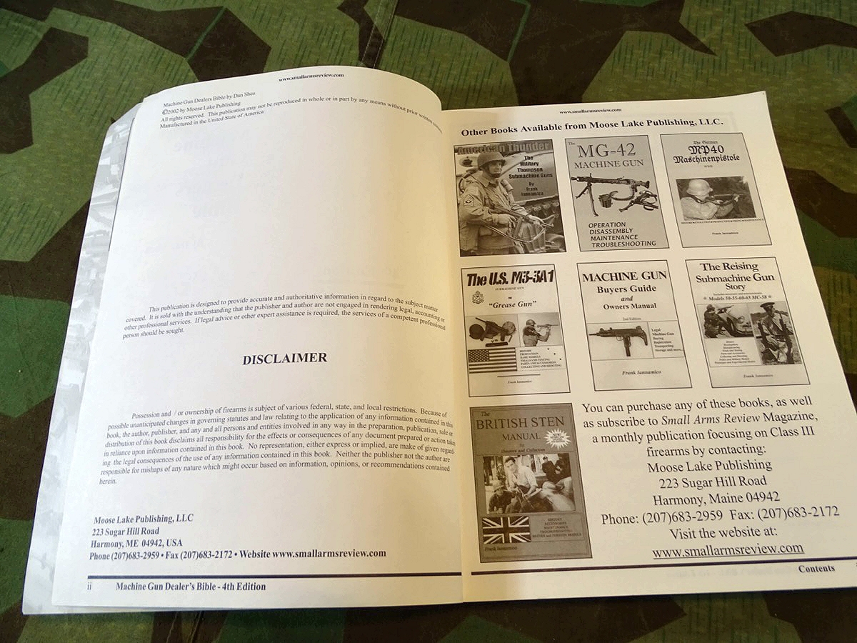 Dan Shea: Machine Gun dealers Bible, 4th edition