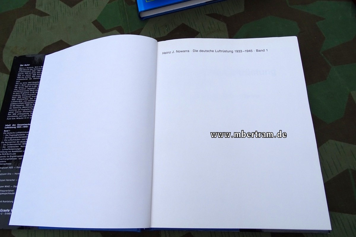 Nowarra, Heinz J.:Die deutsche Luftrüstung 1933 - 1945. 4 Bände, Flugzeugtypen von A-Z