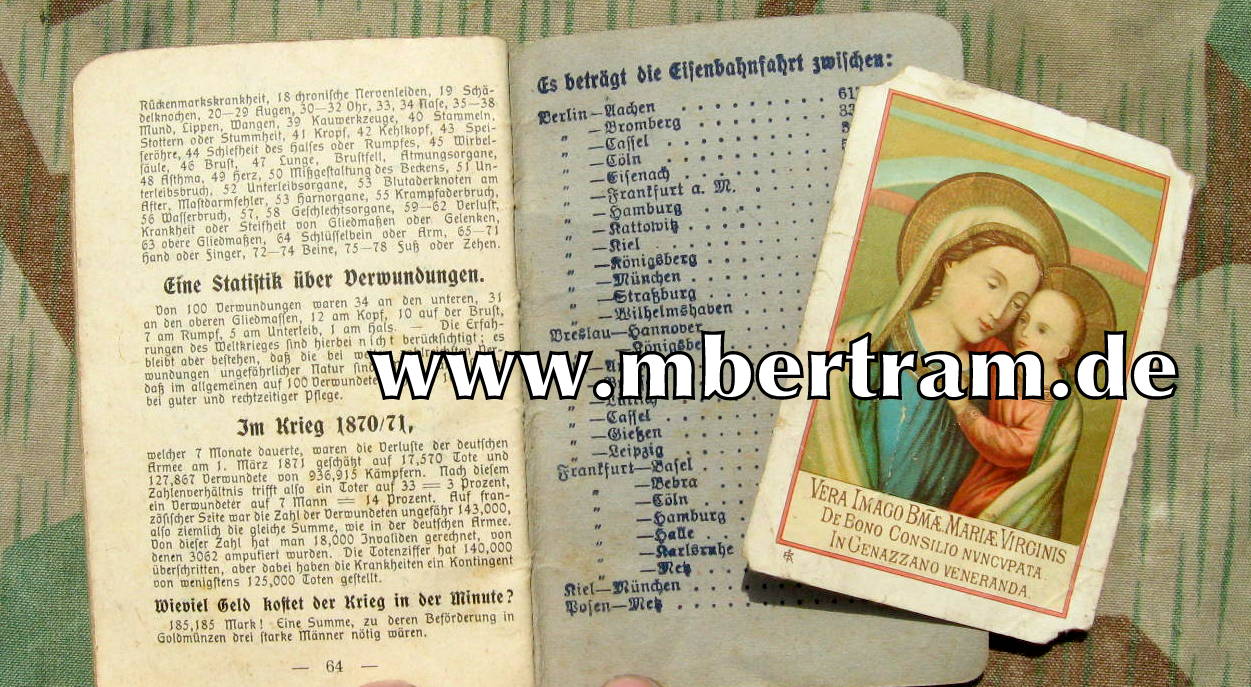 Patriotischer Taschen Kalender 1917 v. kath Pfarramt Haan/Rhl.