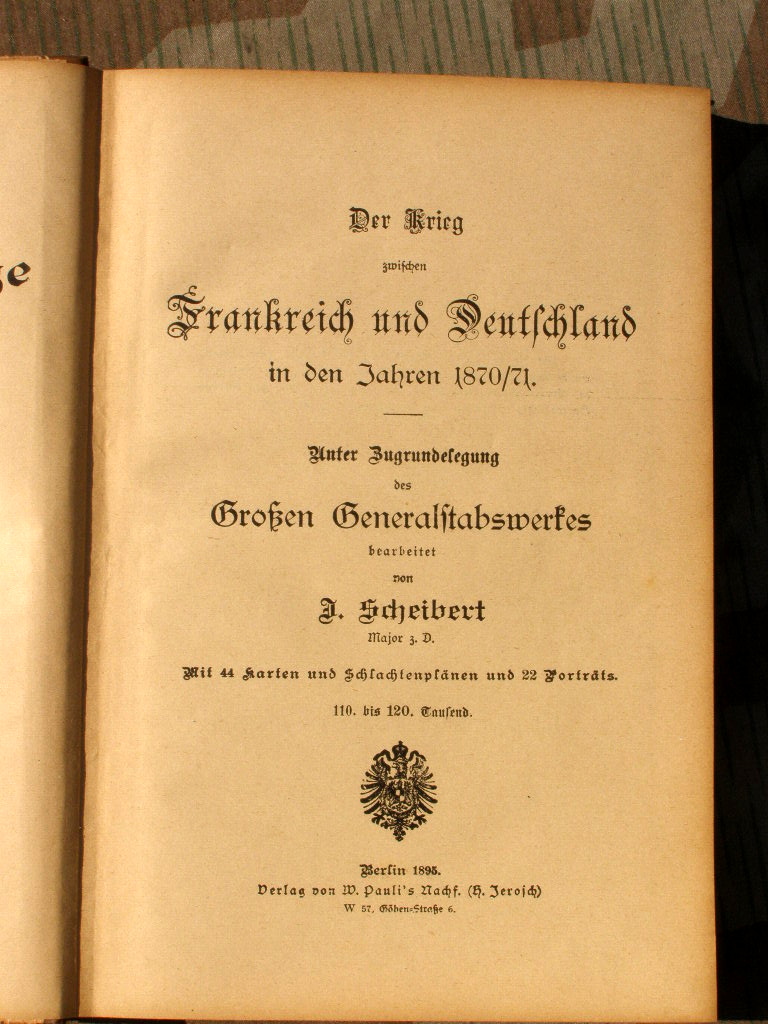 Der Krieg zwischen Deutschland u.Frankreich 1870/71, 1895