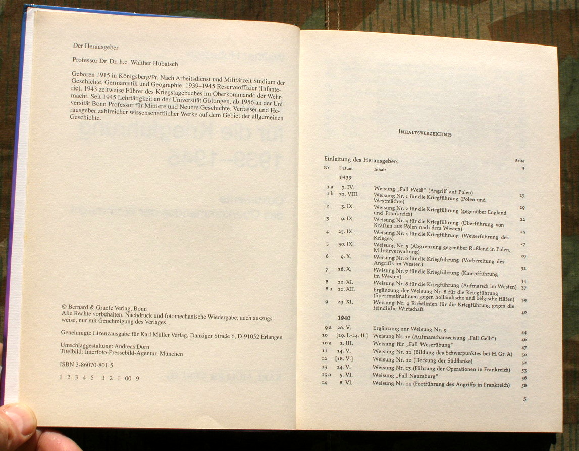 Hitlers Weisungen Für Die Kriegsführung 1939 - 1945 | 10497