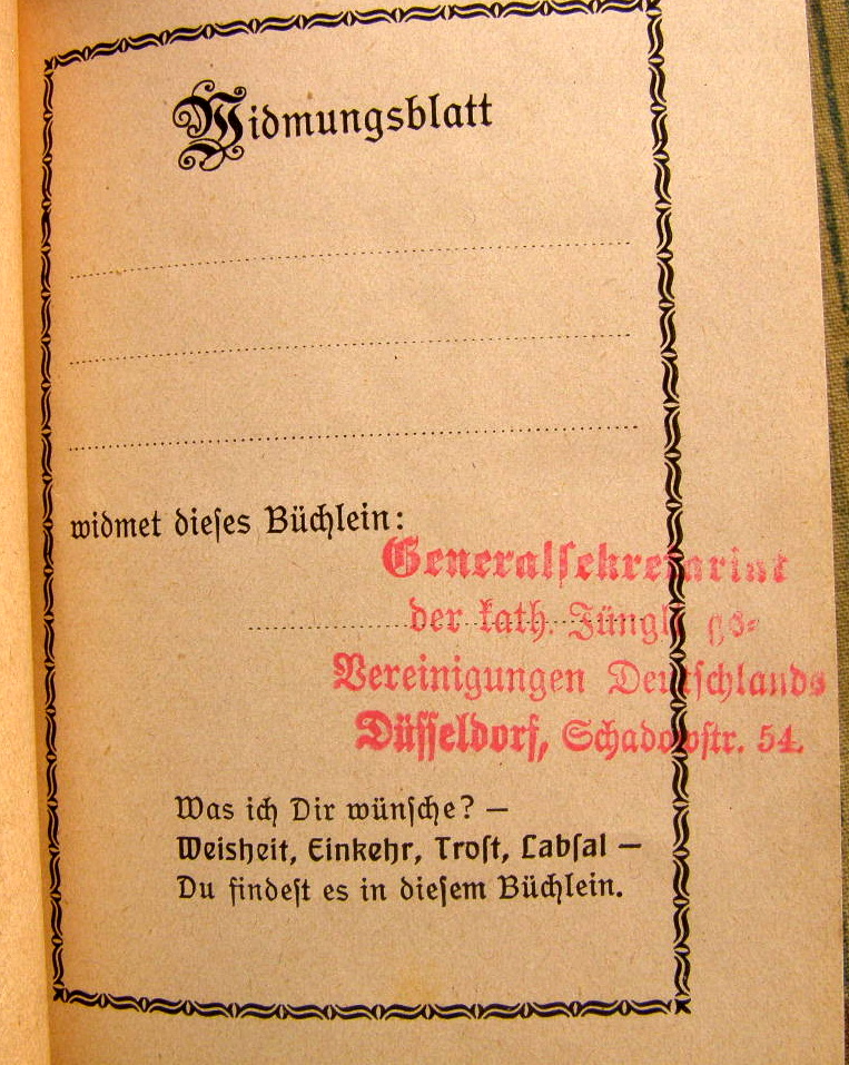 Miliärbiebel: Die Nachfolge Chisti, T.v. Kempen 1916