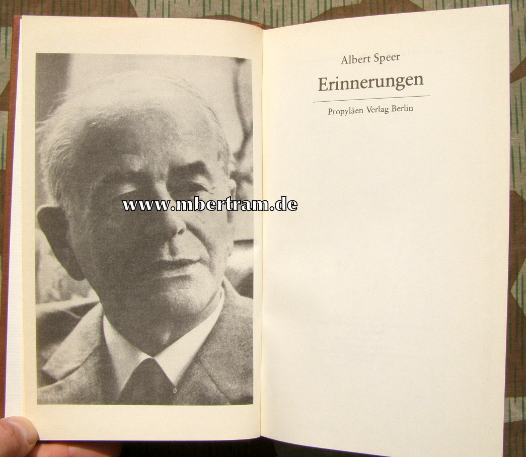 Albert Speer: Erinnerungen. ca. 1,2 kg , 611 Seiten