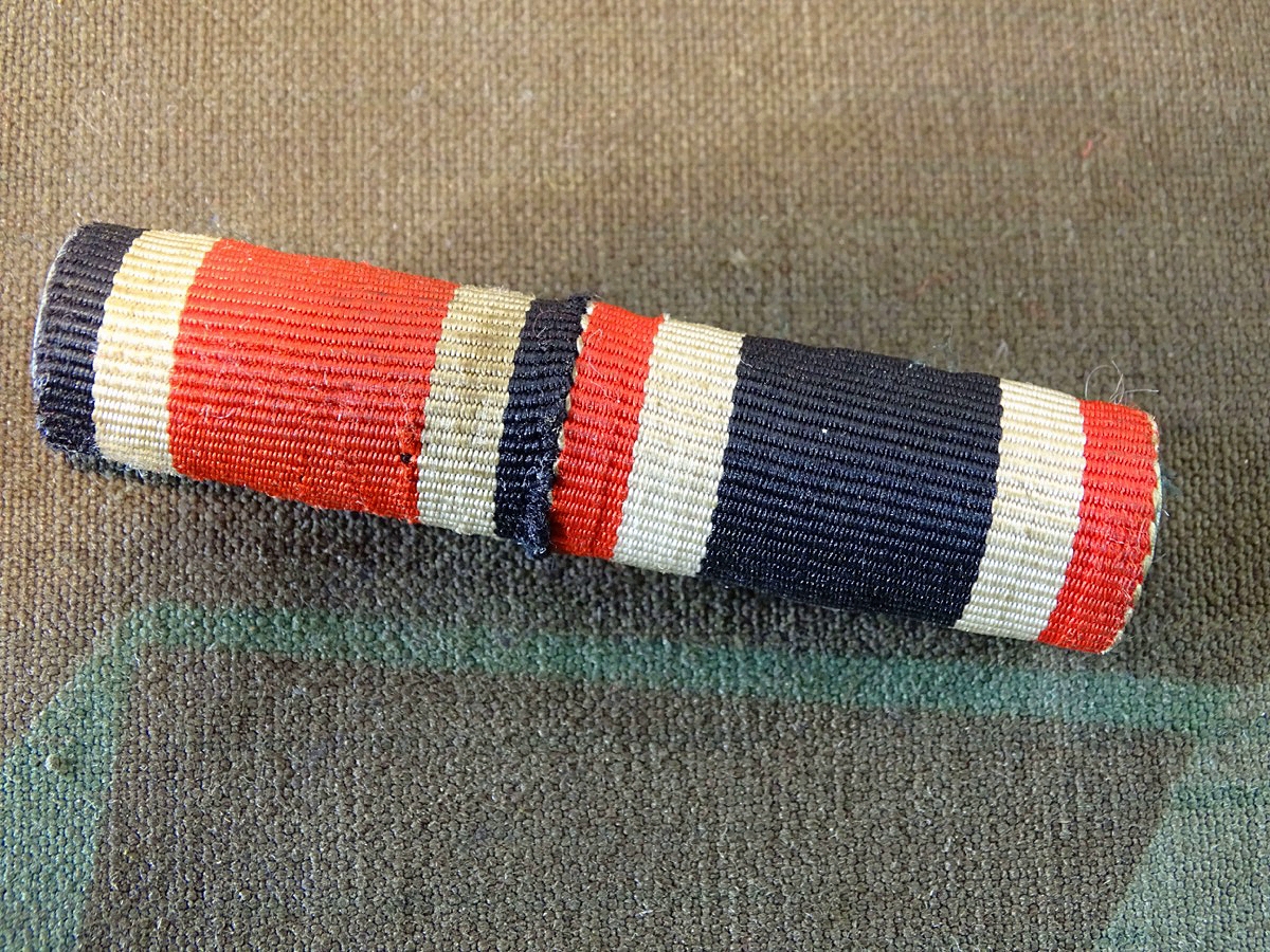 2er Bandspange für das Eiserne Kreuz 1939 2. Klasse u.Kriegsverdienstkreuz 2 Klasse