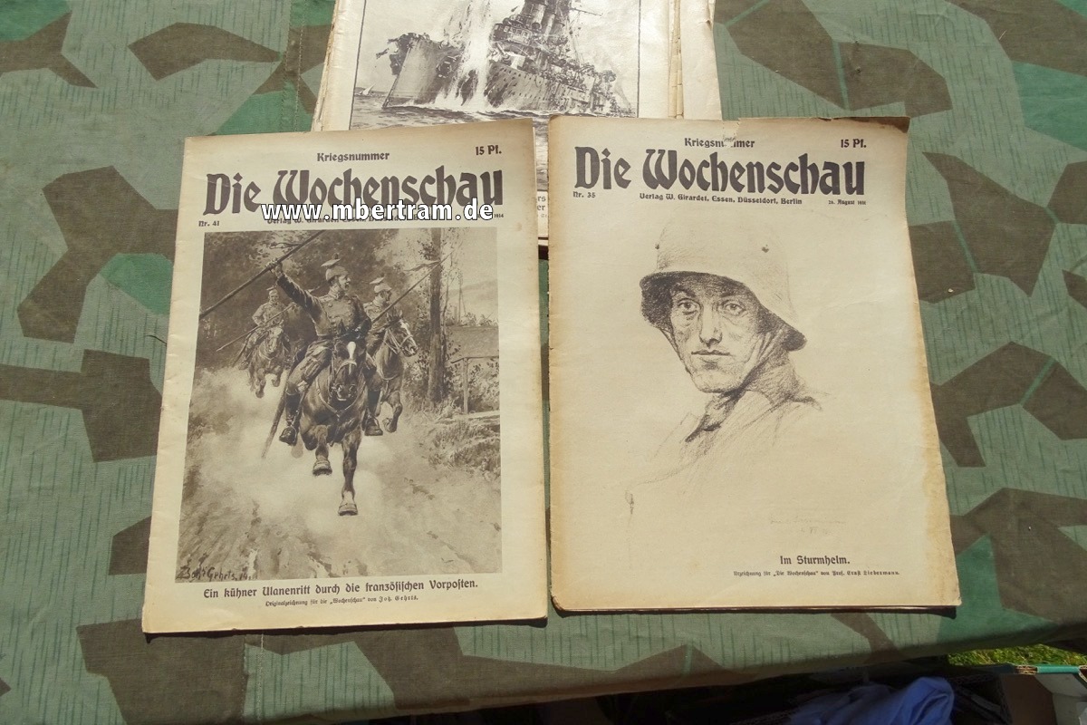 Die Wochenschau- 13 Hefte, 1. Weltkrieg