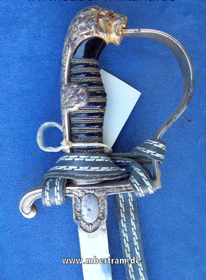 Wehrmacht Officers-Lionshead Sword"Alcoso/Solingen"