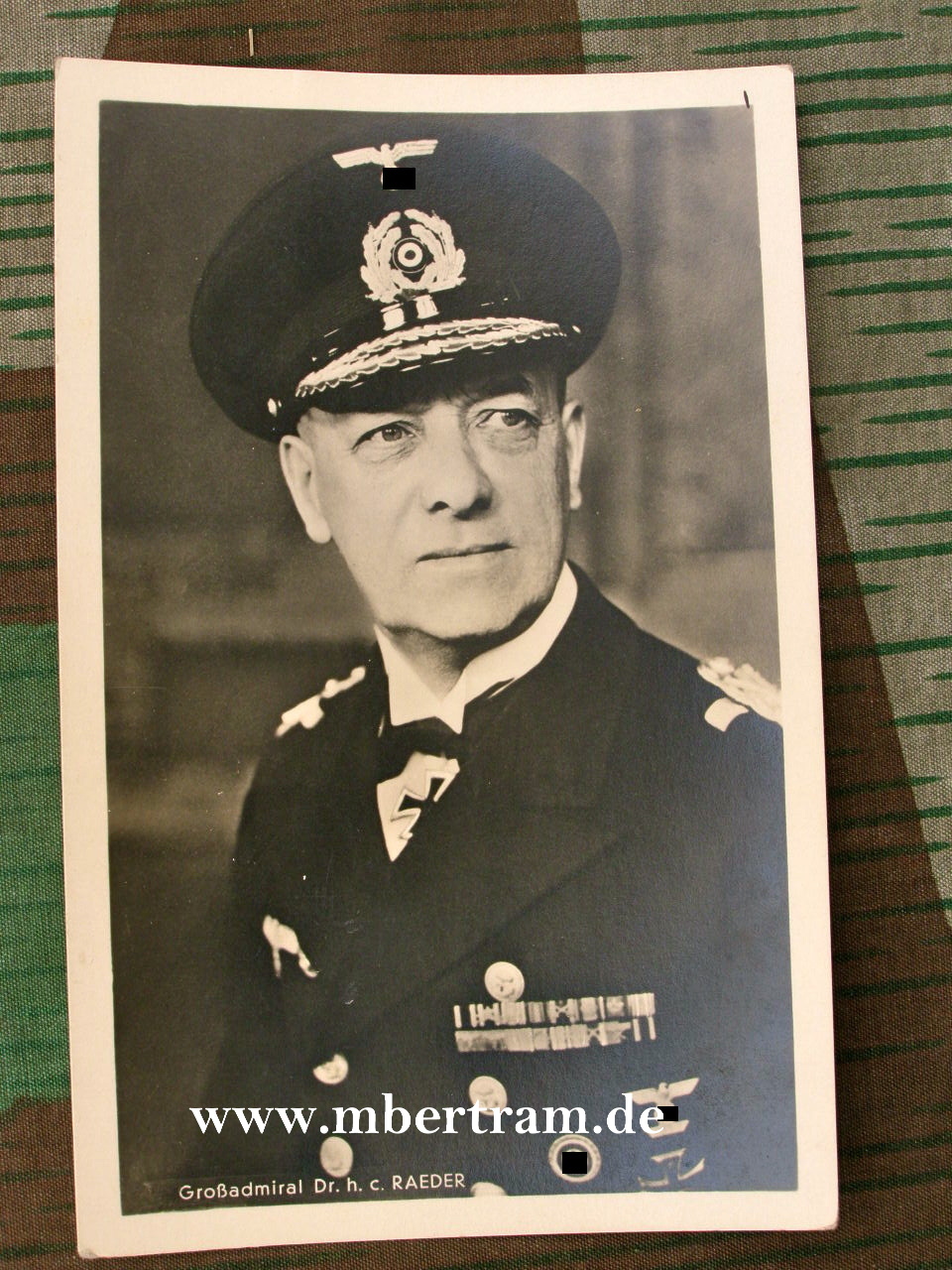 Kriegsmarine Ritterkreuzträger Großadmiral Dr. h.c. Raeder