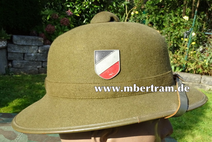 Wehrmacht Afrikakorps Tropenhelm 2. Modell, oliver Filz