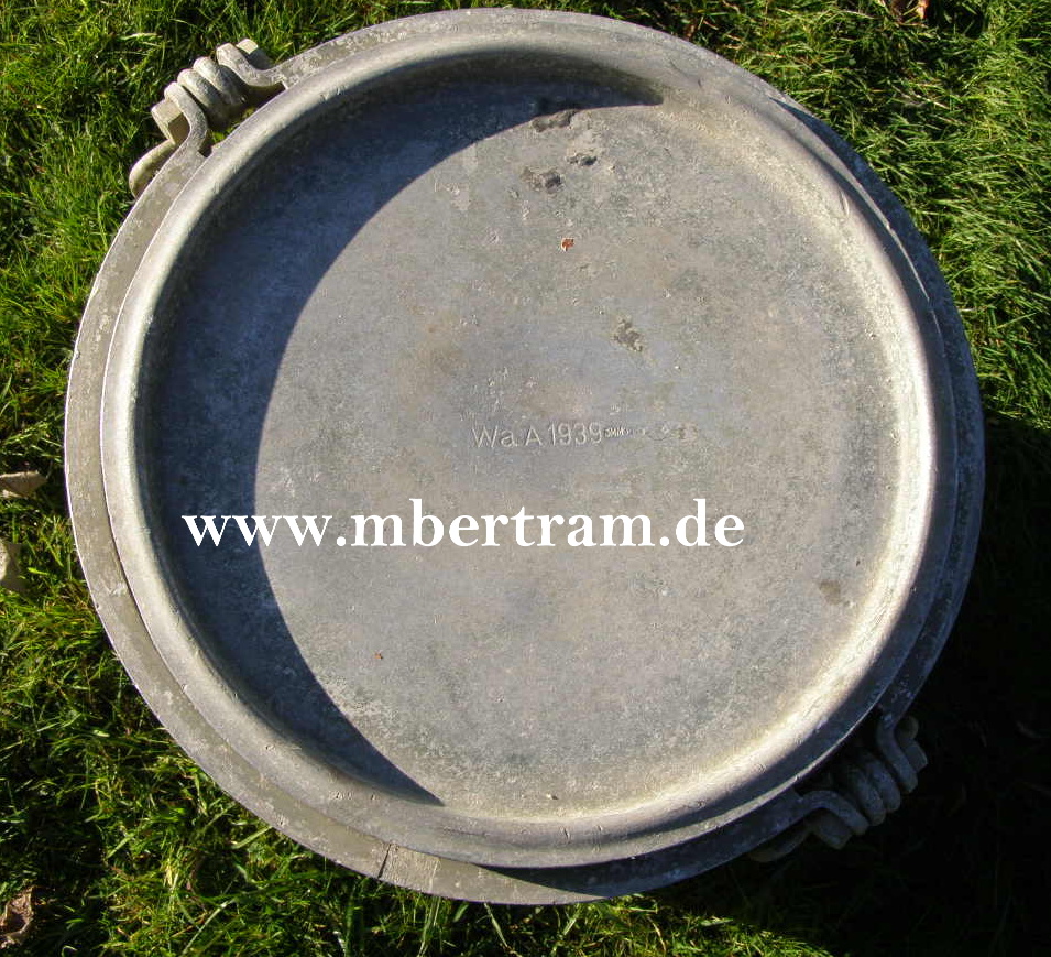 Wehrmachts Pulvertonne, Aluminium. SMM 39. WaA 181