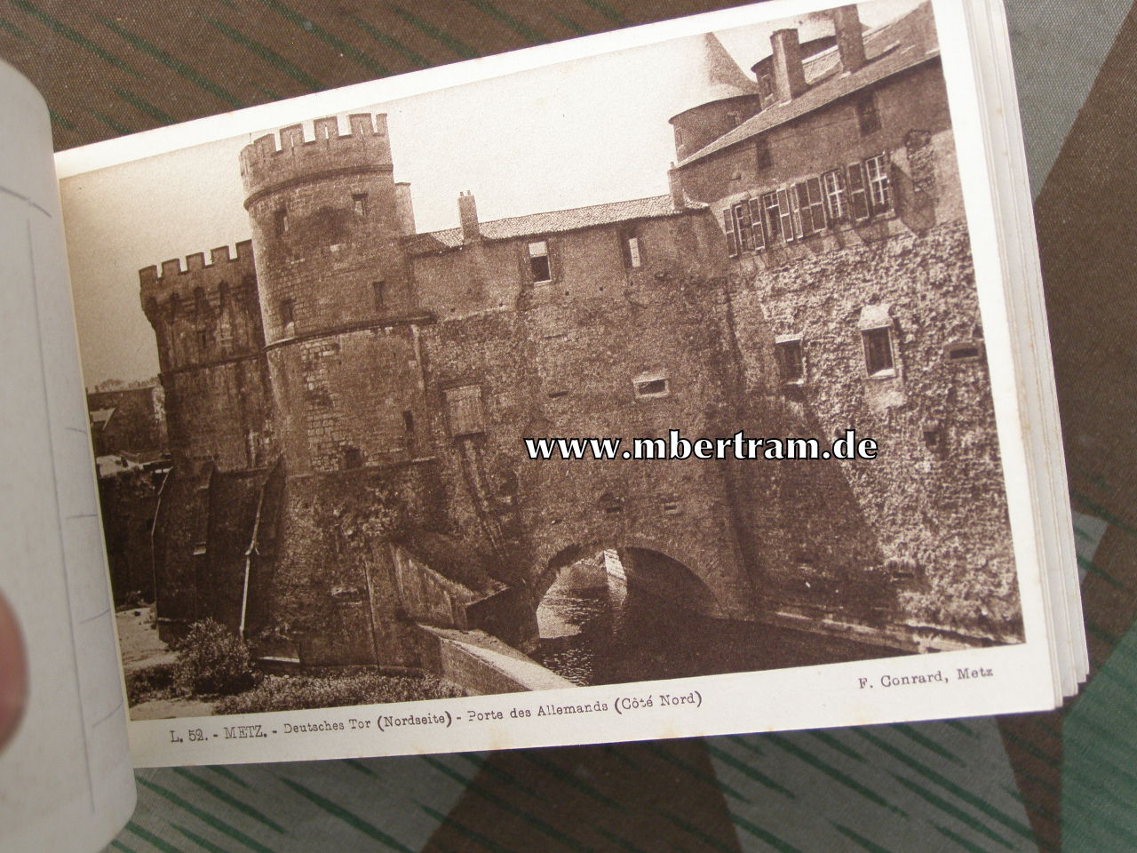 Postkartenblock, Stadtansichten Metz um 1910