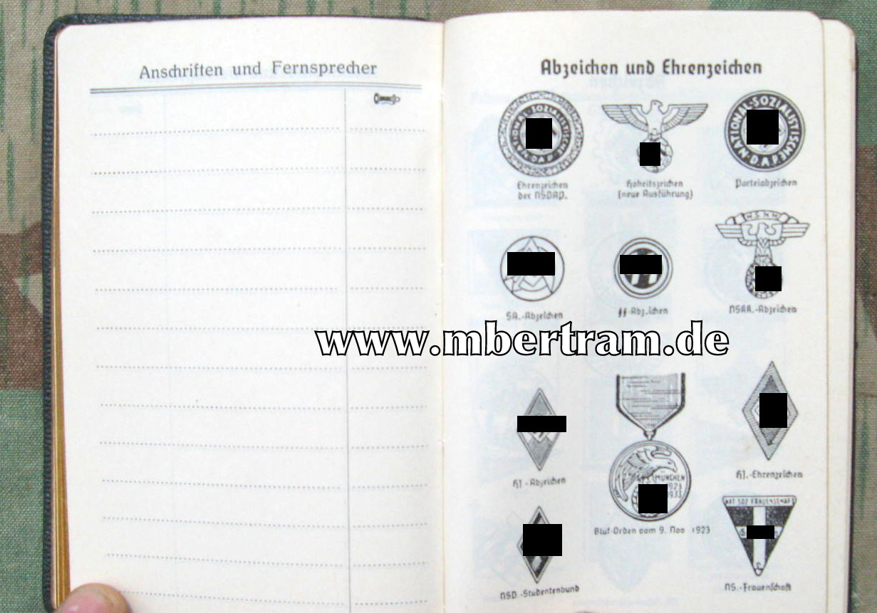 Merkbuch, 1940 der deutschen öffentl. rechtl. Versicherung