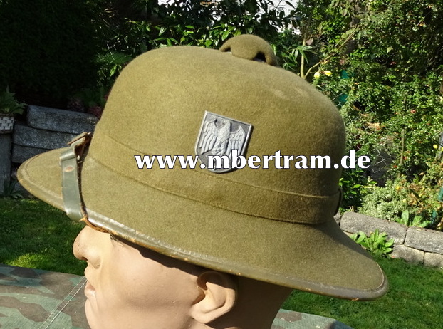 Wehrmacht Afrikakorps Tropenhelm 2. Modell, oliver Filz