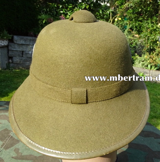 Wehrmacht Afrikakorps Tropenhelm 2. Modell, oliver Filz