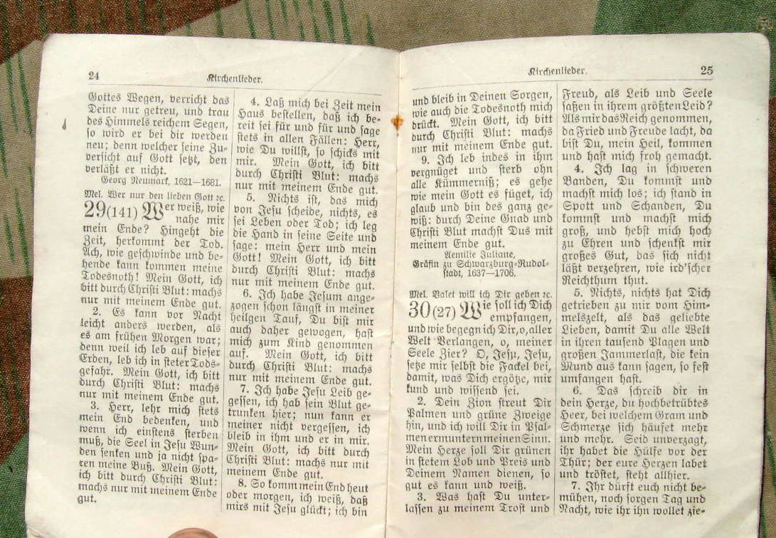 Evangelisches Feldgesangbuch des Heeres von 1897