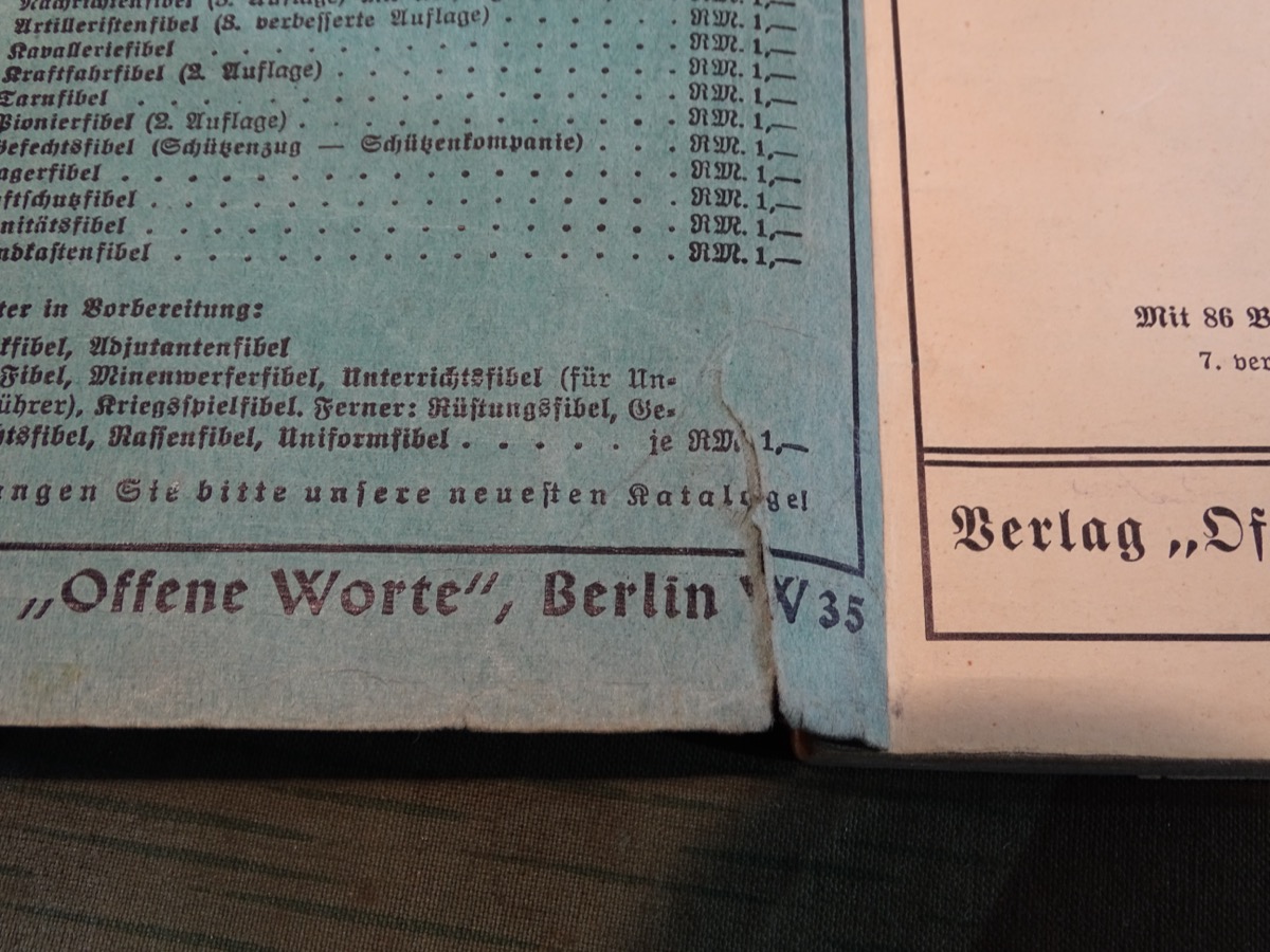 Zimmermann, Bodo : Die Soldatenfibel (S.F.) 7. verbesserte und vermehrte Auflage