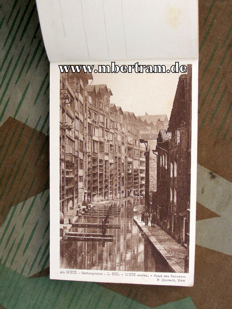 Postkartenblock, Stadtansichten Metz um 1910