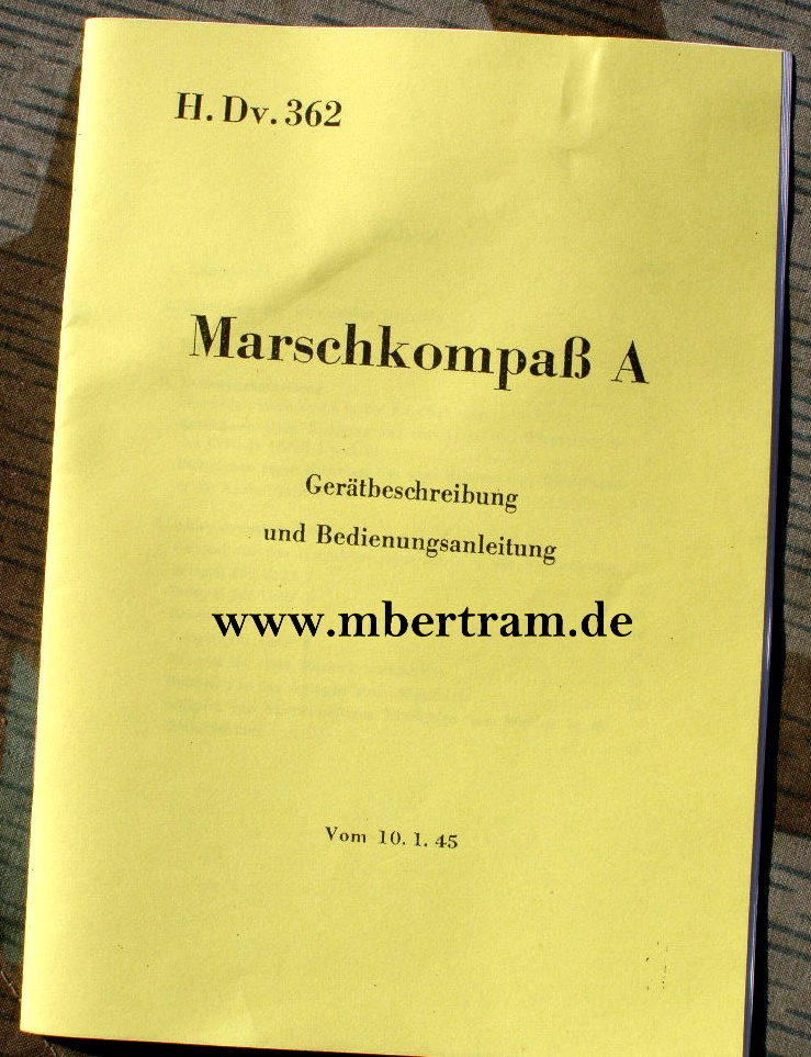 Bedienungsanleitung Marschkompass A, 10.01.45