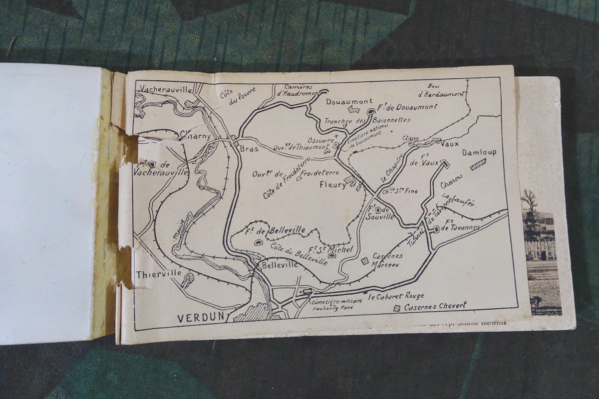 Ansichtskarten Sammel Büchlein " Verdun:  Le Cirquit des Forts " um 1925