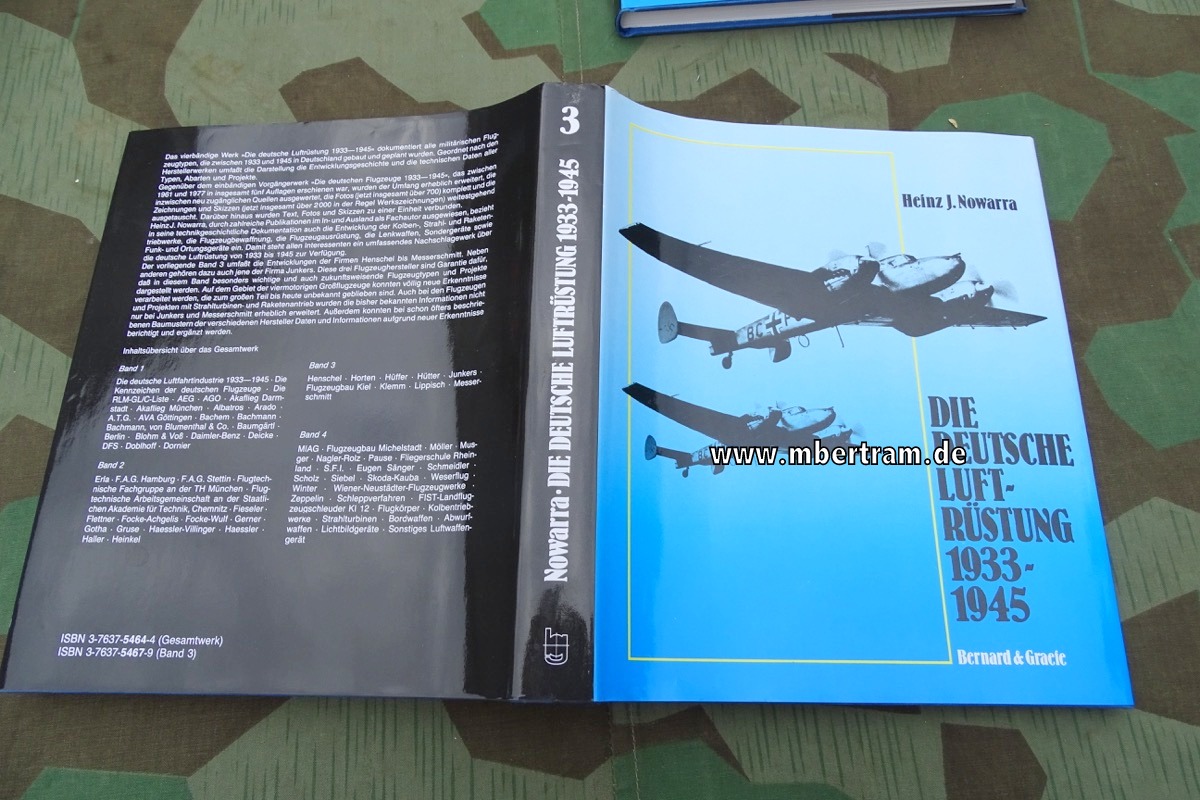 Nowarra, Heinz J.:Die deutsche Luftrüstung 1933 - 1945. 4 Bände, Flugzeugtypen von A-Z