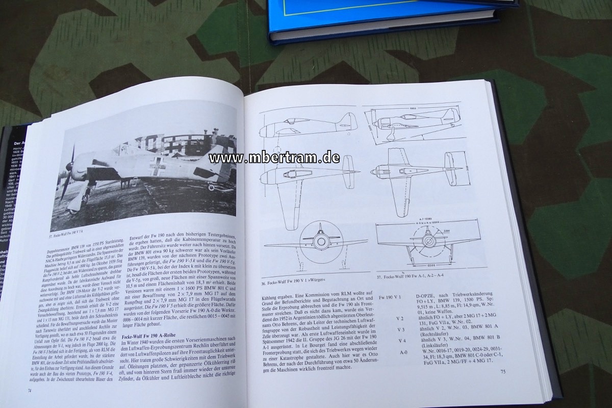 Nowarra, Heinz J.:Die deutsche Luftrüstung 1933 - 1945. 4 Bände, Flugzeugtypen von A-Z