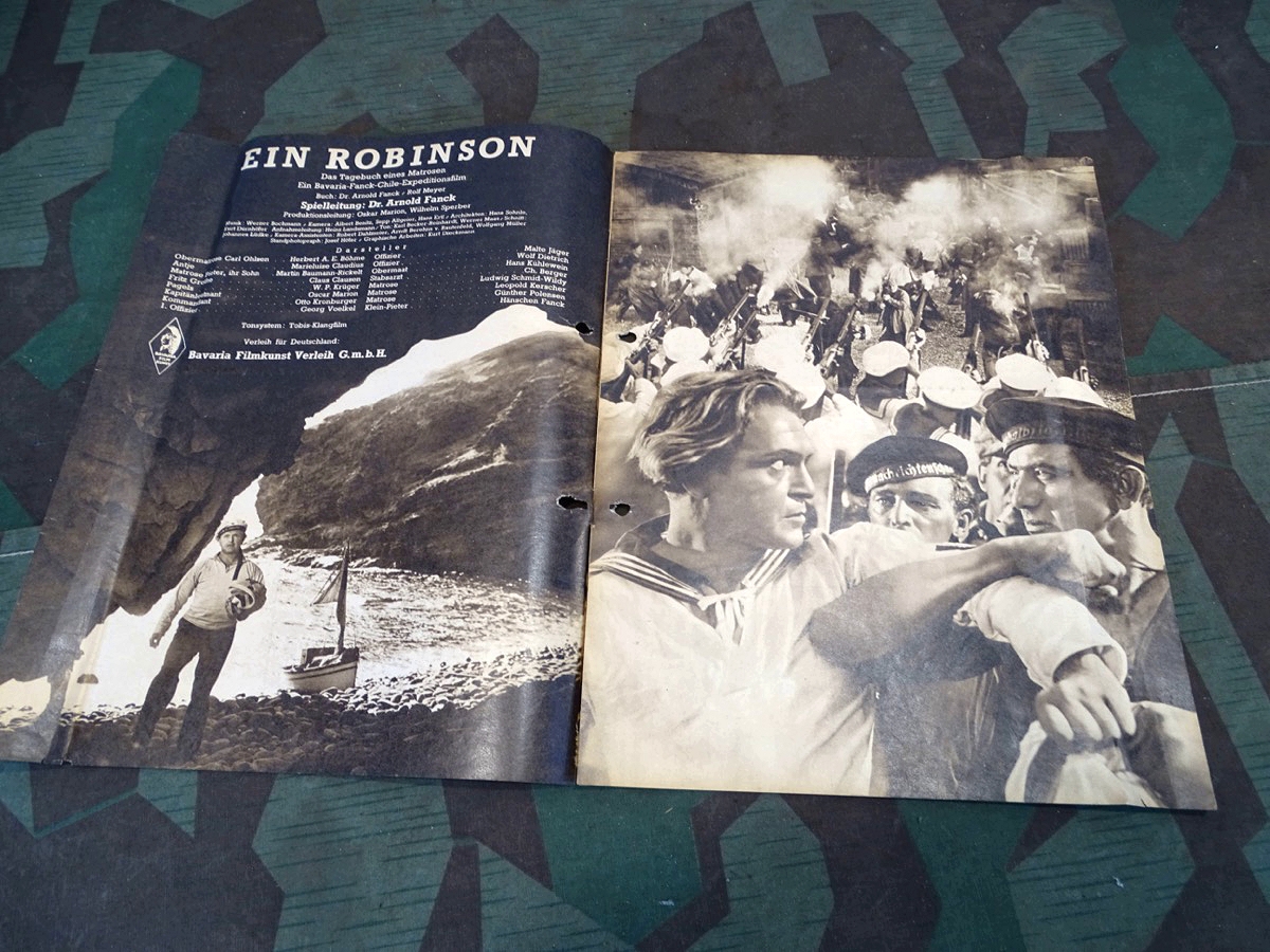 Film-Kurier, Kino Programmheft 1940, Ein Robinson, Das Tagebuch eines Matrosen