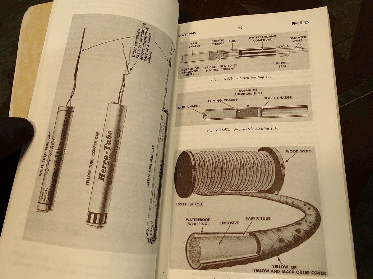 Department of the Army Field Manual FM 5-25, Explosives and Demolitions 1945