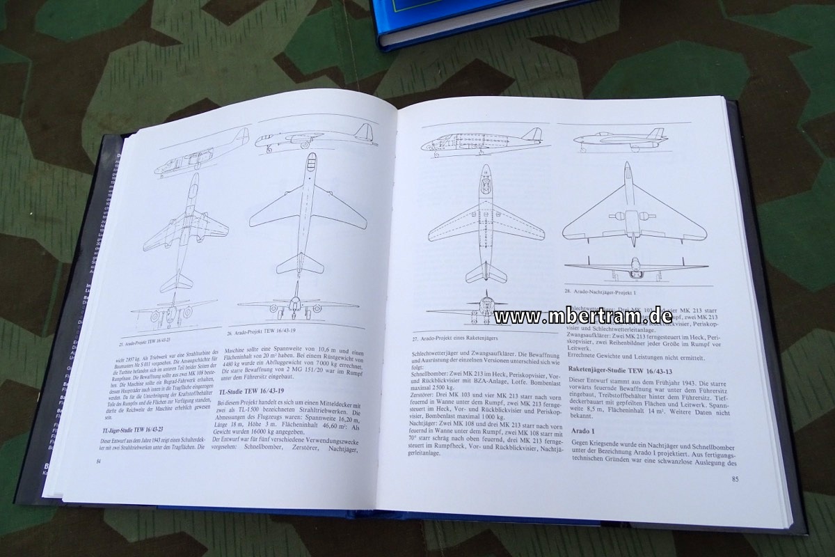 Nowarra, Heinz J.:Die deutsche Luftrüstung 1933 - 1945. 4 Bände, Flugzeugtypen von A-Z