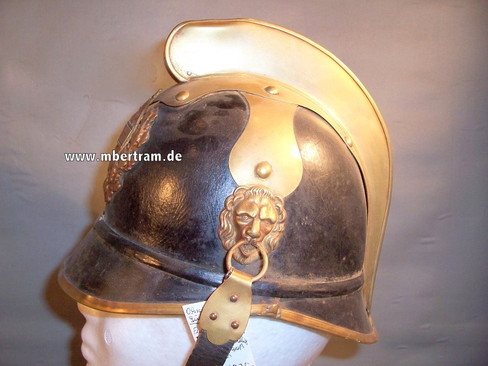 Feuerwehr Lederhelm für Offiziere um 1900