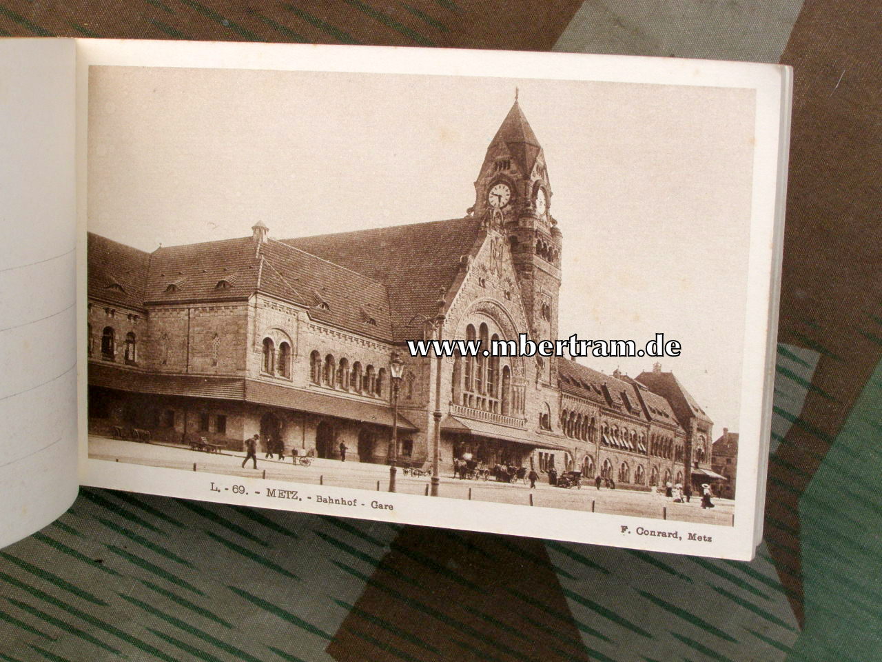 Postkartenblock, Stadtansichten Metz um 1910