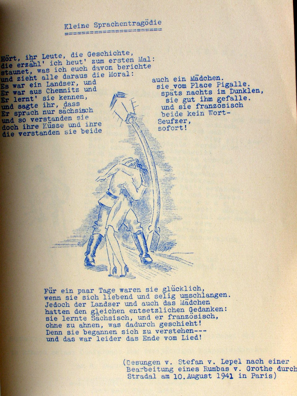 "Achtung Muse von links" Frontzeitung FP Nr. 36065, 1942