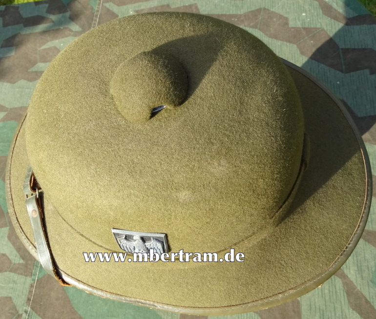 Wehrmacht Afrikakorps Tropenhelm 2. Modell, oliver Filz