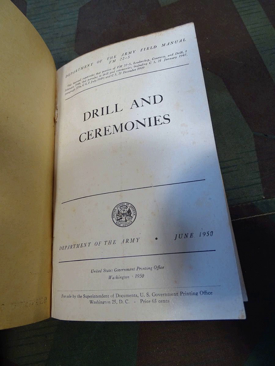 Department of the Army Field Manual FM 22-5, Drill and Ceremonies, 1950 