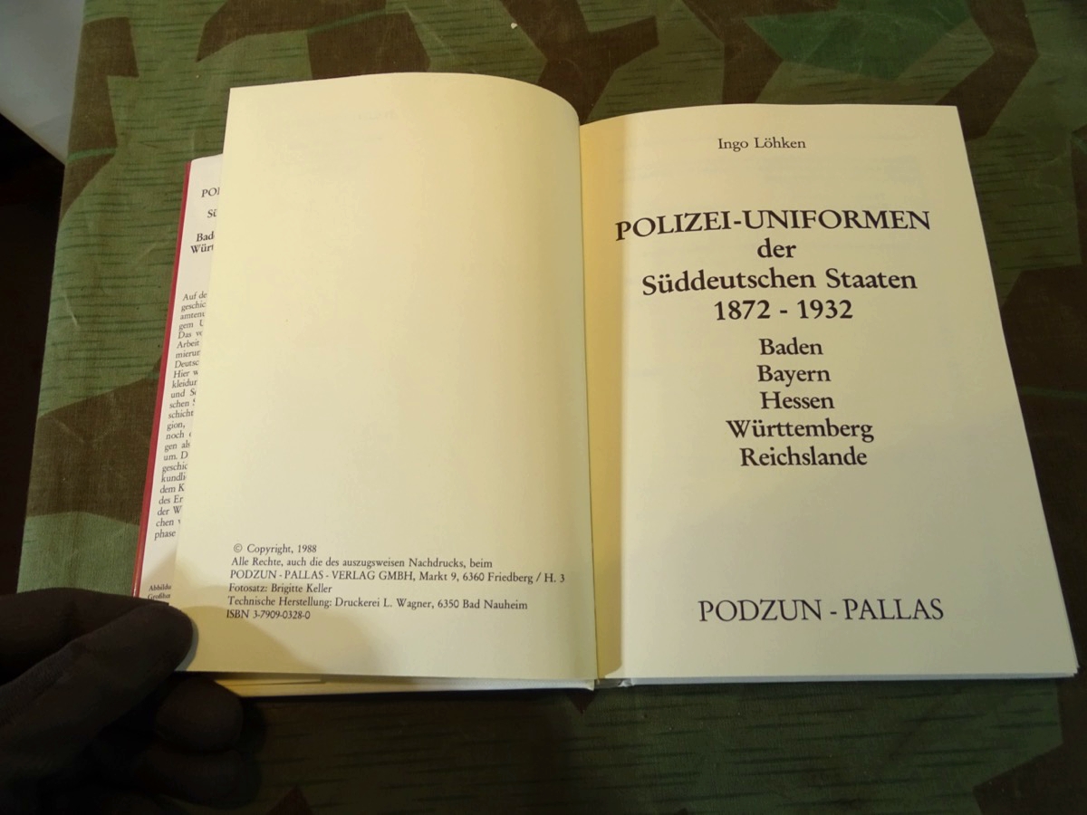 Polizei-Uniformen der Süddeutschen Staaten, 1872-1932: Baden, Bayern, Hessen, Württemberg, Reichslande 