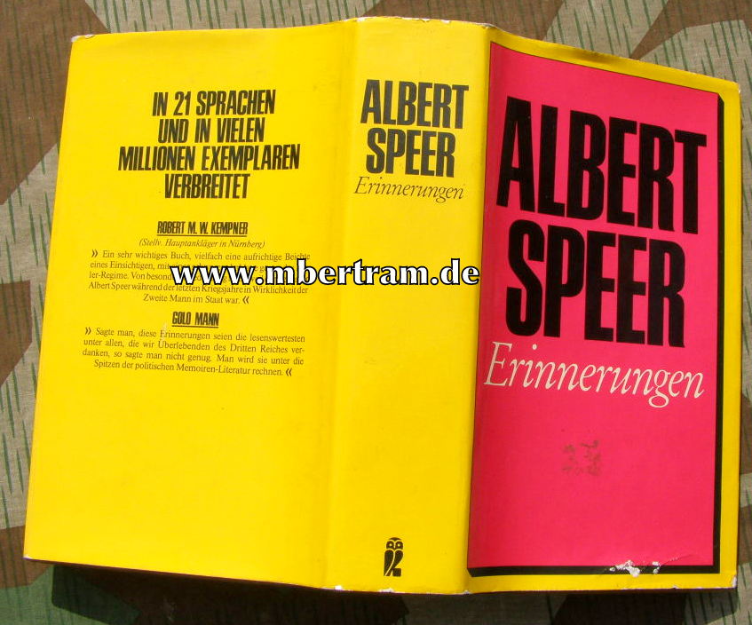 Albert Speer: Erinnerungen. ca. 1,2 kg , 611 Seiten