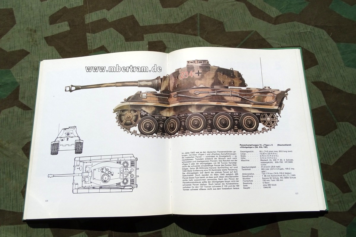 Panzer,  illustrierte Geschichte der Kampfwagen